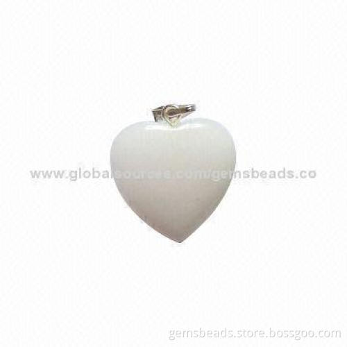 Gemstone heart pendant jewelry